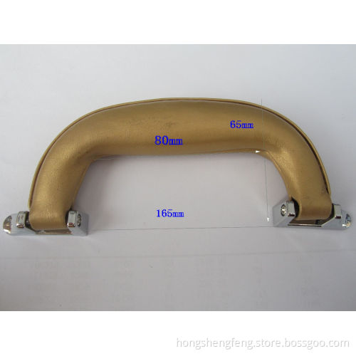 Gold Color Luggage Handle with PU Covered